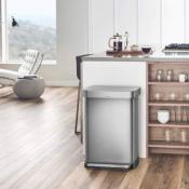 Poubelle Cuisine Design 55L Inox Brossé CW2023