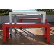 Banc Extérieur Zef 130cm - Acier ou Aluminium