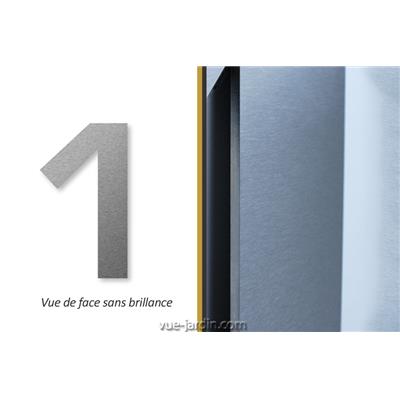 Numéro de Maison Inox Autocollant 1 - 8cm