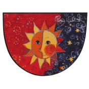 Tapis Entrée Demi Lune Soleil 60x85