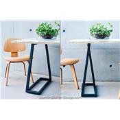 Pieds de table Lume - Noir ou Blanc