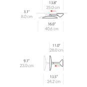 Miroir Grossissant Lumineux Mural 20cm Inox Poli